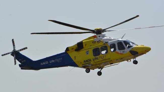 Teen flown to hospital after timber fall at Noosaville workplace