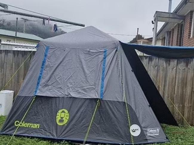 A Hobart man who copped backlash after renting out a tent in his backyard for $125 a week has responded after being accused  “shameful” behaviour online. 