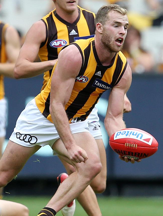 Tom Mitchell had another 42 disposals. Picture: Michael Klein