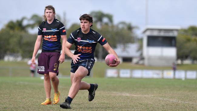 RUGBY LEAGUE: Justin Hodges and Chris Flannery 9s Gala Day. Caloundra State High V Meridan State College. year 10. Caloundra's Zac Garden. Picture: Patrick Woods.