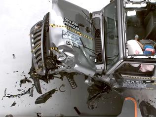 Shock crash test fail for popular SUV