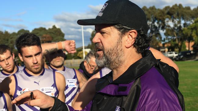 Templestowe coach Anthony McGregor. Picture: Davis Harrigan