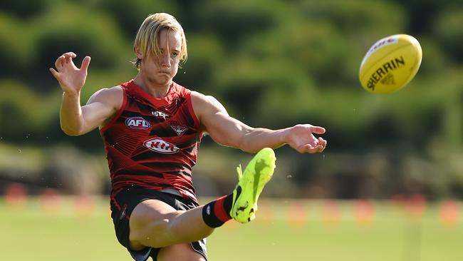 Darcy Parish at training. Picture: David Smith