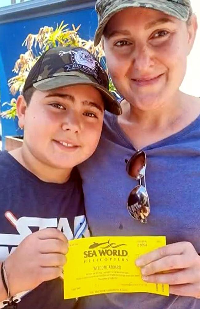 Nicholas and Vanessa Tadros before they boarded the Sea World Helicopter.