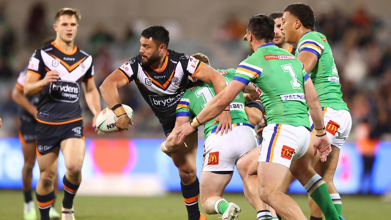 David Nofoaluma is facing a tough time at the Tigers. (Photo by Mark Nolan/Getty Images)