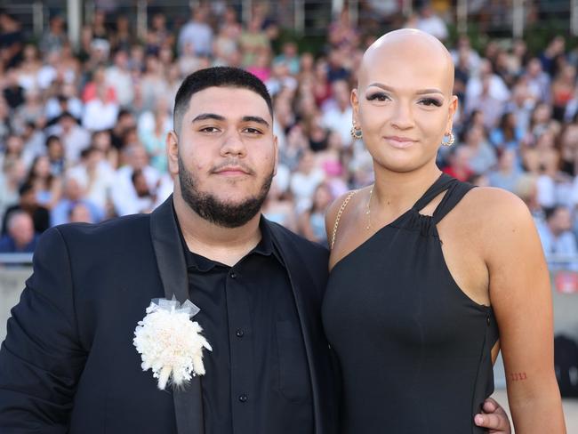 Mahan Talebi and Meniesha Triandos at the Southport State High School Formal at SeaWorld. Picture, Portia Large.