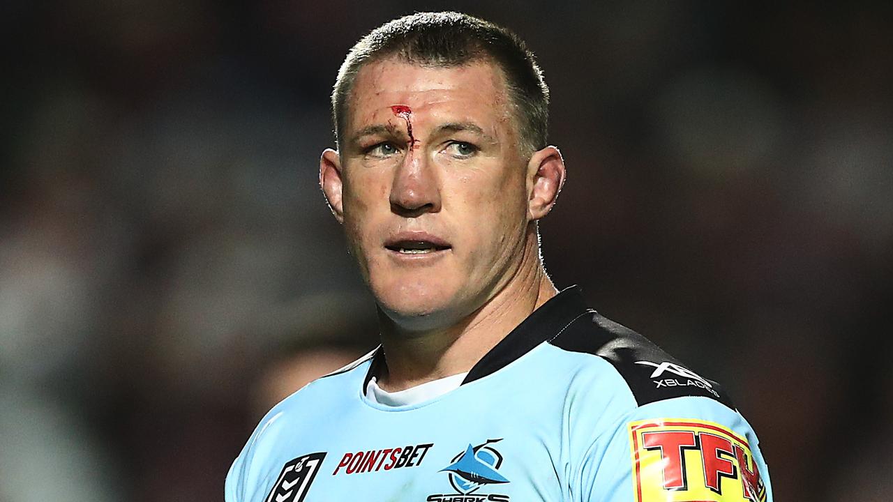 Paul Gallen has hit out at critics linking the club’s peptides scandal with the Bronson Xerri drama. (Photo by Mark Metcalfe/Getty Images)