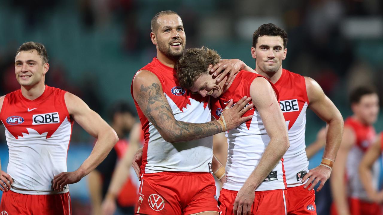 The Swans will savour that but there’s still a long way to go. Photo by Mark Metcalfe/AFL Photos/via Getty Images