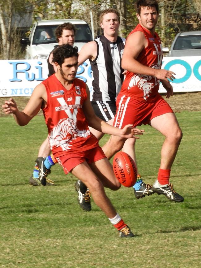 Bradley Yates was a promising young footballer in the state’s South East and was known for his “bullet” left-foot passes. Picture: Tantanoola Football Club