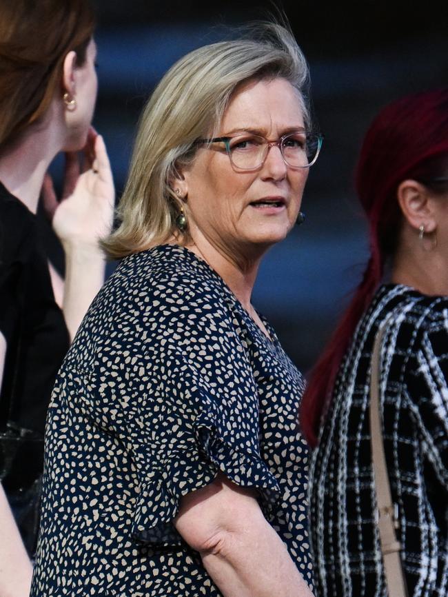 Ms Saxby, Lachlan Griffiths’ mother, lashed her son’s killers in court, saying she no longer slept through the night and had nightmares about what happened to her child. Picture: NewsWire