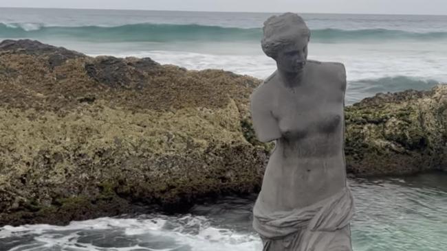 Several statues installed by art group Mon Abri across the Gold Coast. Photo: Mon Abri