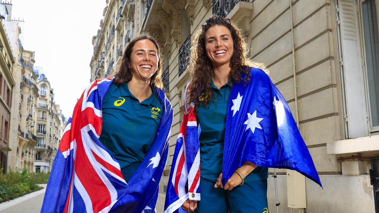 Noemie and Jess Fox in Paris. Picture: Adam Head