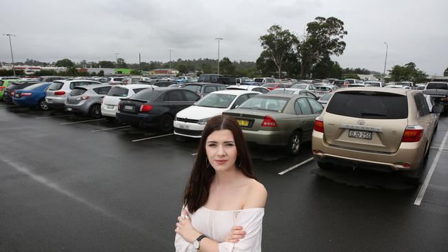 Elyse Strahan, from Mt Annan, uses Campbelltown Station and struggles to find a parking spot in the morning. Picture: Robert Pozo