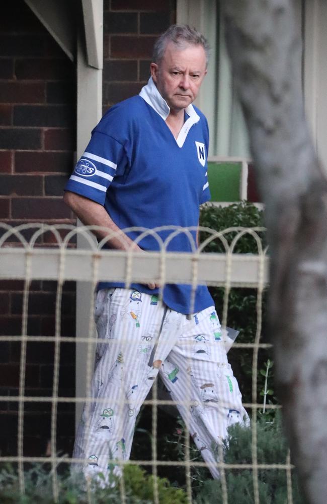 The new PM in his PJs won photographer John Grainger the award for outstanding news photography.