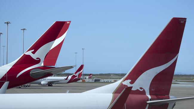 Qantas planes are being parked at airports around Australia until flights resume. Picture: iStock