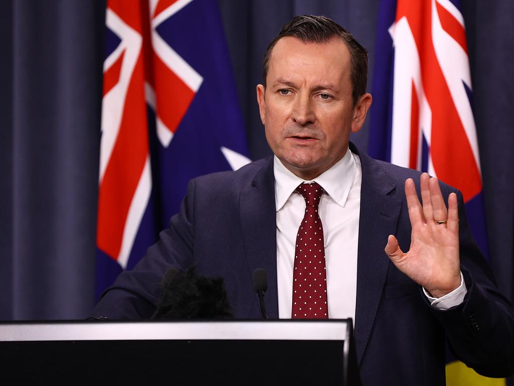 Premier Mark McGowan says the WA border has been slammed shut to NSW. Picture: Paul Kane/Getty Images