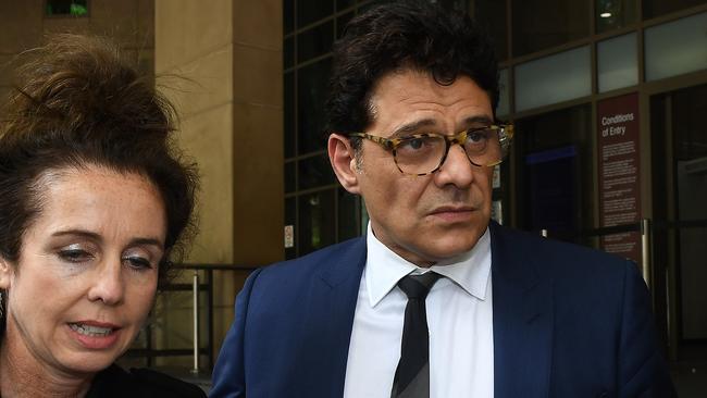 Vince Colosimo leaves the Melbourne Magistrates Court in 2017. Picture: AAP