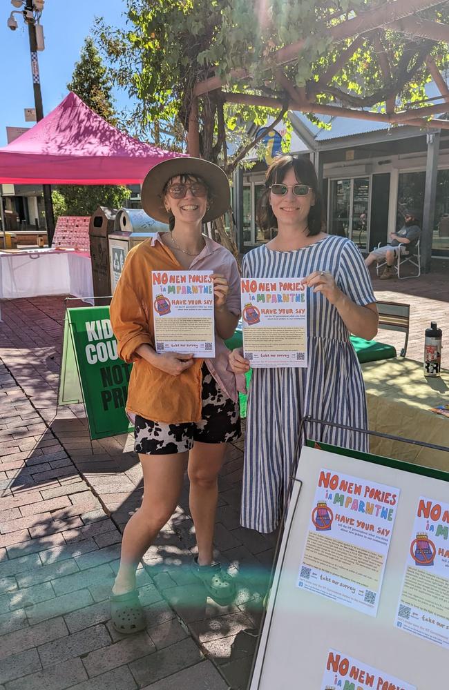 Community group 'No New Pokies – Mparntwe Alice Springs' has surveyed 1000 locals and tourists in Alice Springs about new pokie machines in the town. Picture: Supplied