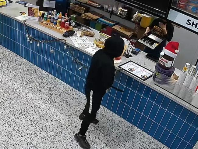 Burger Road restaurant in Craigieburn was held up by a machete-wielding robber Pcture: VicPol