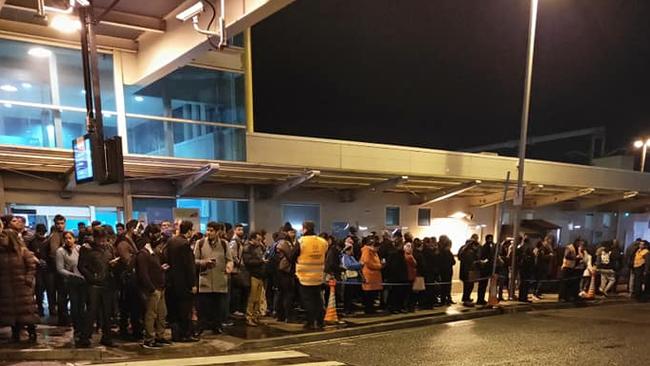 Commuters stranded by a recent signal fault on the Cranbourne line. Picture: Supplied