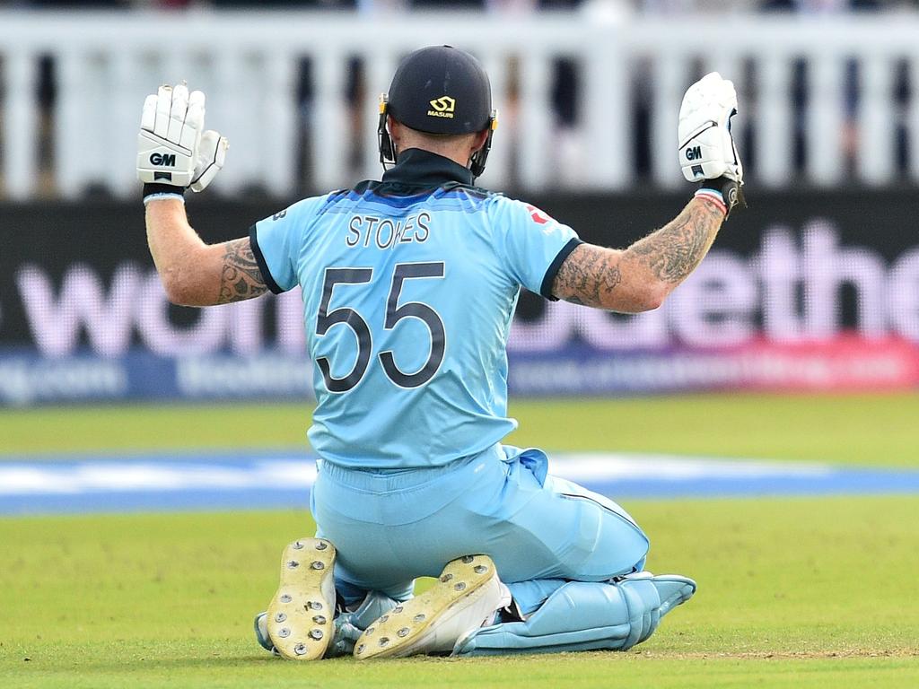 England's Ben Stokes immediately apologised for the rebound.