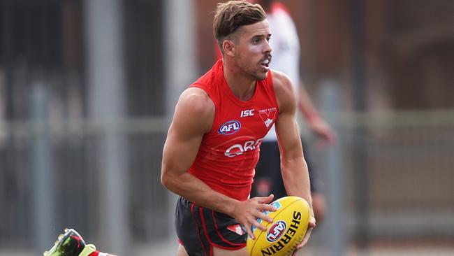 Sydney star Jake Lloyd averages 25 disposals a game including more than 10 intercepts. Picture. Phil Hillyard