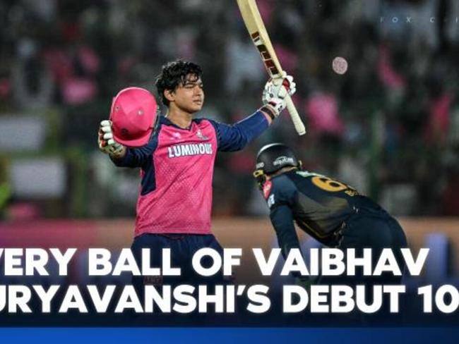 Every ball of 14 y.o record breaking 100