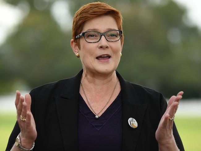 Australian Foreign Affairs Minister Marise Payne. Picture: AAP