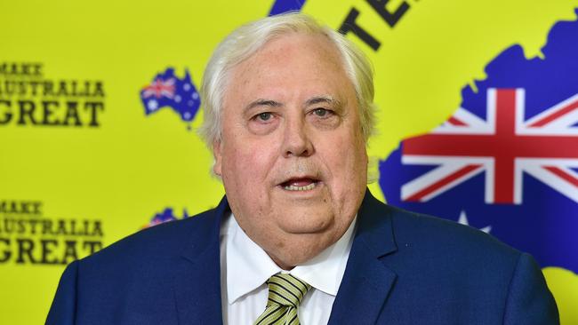 Palmer has been shamelessly buying his way back into the favour of voters for more than six months. Picture: Shae Beplate.