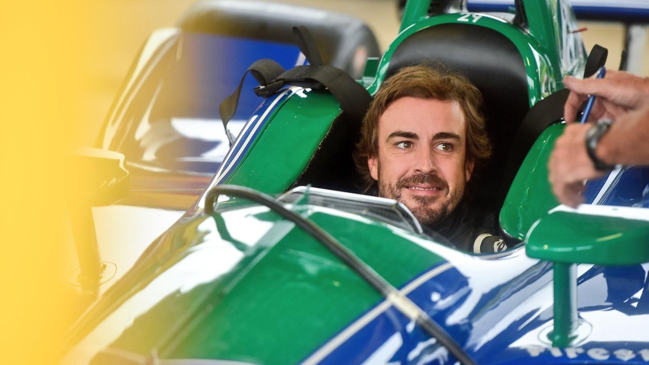 Fernando Alonso tested an IndyCar on a road course for the first time at Barber Motorsport Park. Pic: @FollowAndretti