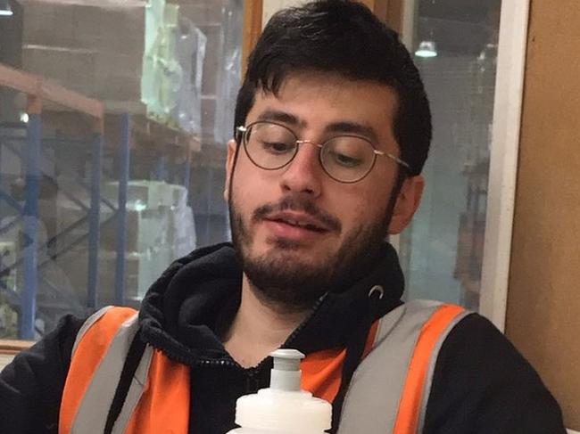 Daniel Sedigh worked at a Victorian Lovisa warehouse between 2015 and 2017. Picture: Supplied