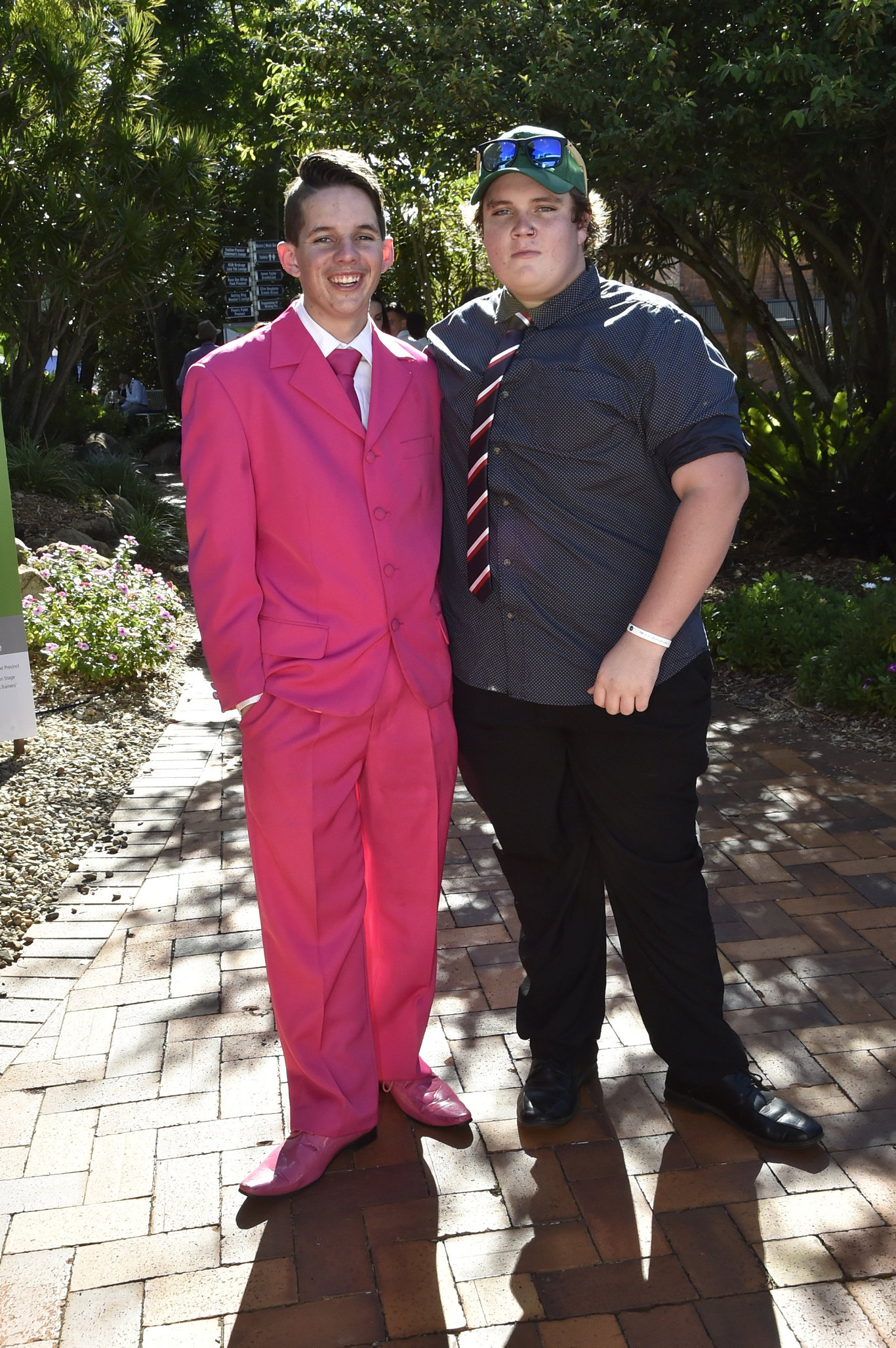 Sebastyan Thompson (left) and Dylan Leevard. Clifford Park 2019 Weetwood race day. April 2019. Picture: Bev Lacey