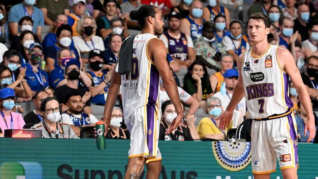 The referees ejected Sydney Kings big man Xavier Cooks on January 21. Picture: Bradley Kanaris/Getty Images