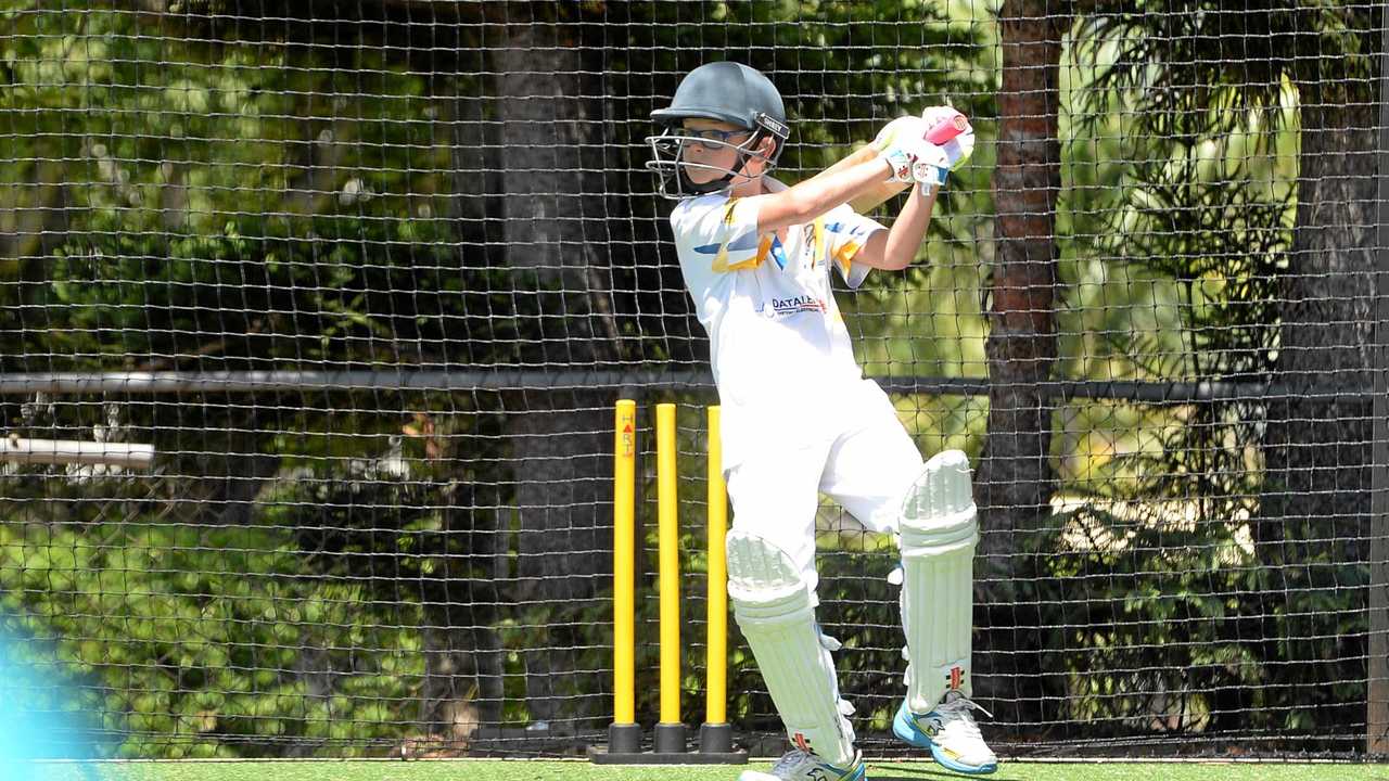 RISING STAR: Rockhampton junior Austin Kasprowicz, 10, is hoping to follow in the foosteps of his uncle Michael Kasprowicz and one day play cricket for Australia. Picture: Chris Ison ROK110917ccricket10