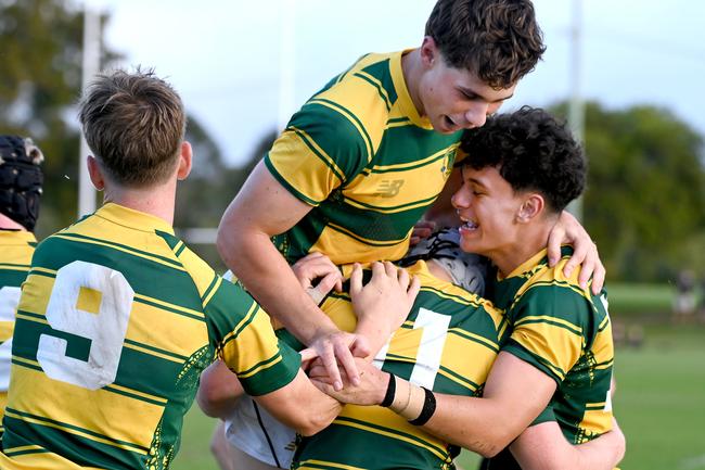 AIC First XV rugby between St Patrick's College and St Laurence's College. Saturday May 10, 2025. Picture, John Gass