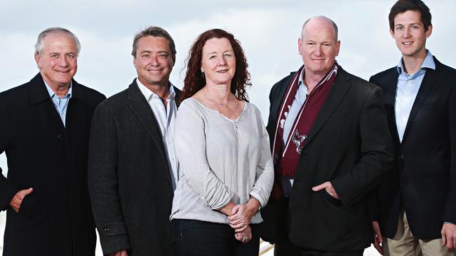 Northern Beaches Council Liberal candidates Pat Daley, Stuart Sprott, Kylie Ferguson, Dave Walton and Rory Amon all won seats in the first Northern Beaches Council election. Picture: Adam Yip