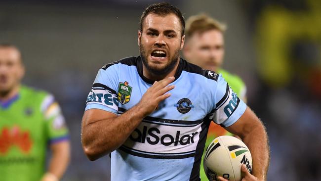 Wade Graham bagged three tries for the Sharks.