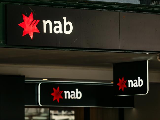 BRISBANE, AUSTRALIA NewsWire Photos JUNE 26 2023 A generic photo of the National Australia Bank, NAB  branch in Brisbane.Picture: NCA NewsWire / Glenn Campbell