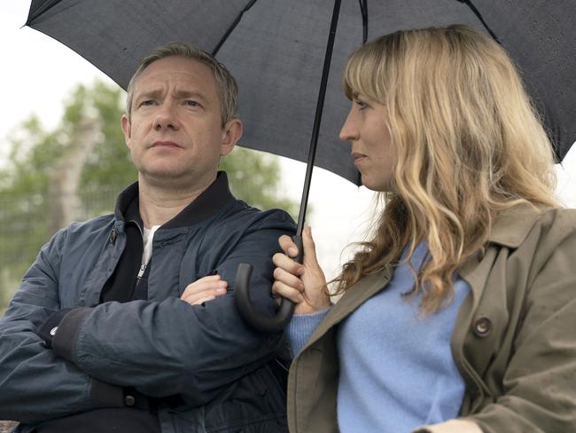 BREEDERS: Martin Freeman as Paul, Daisy Haggard as Ally. Picture: Miya Mizuno/FX.