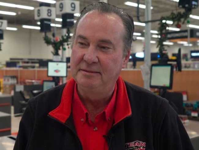 Derek Shogren, general manager of a Canadian Tire in Ontario, has pulled the self-checkout machines from his store. Picture: Facebook