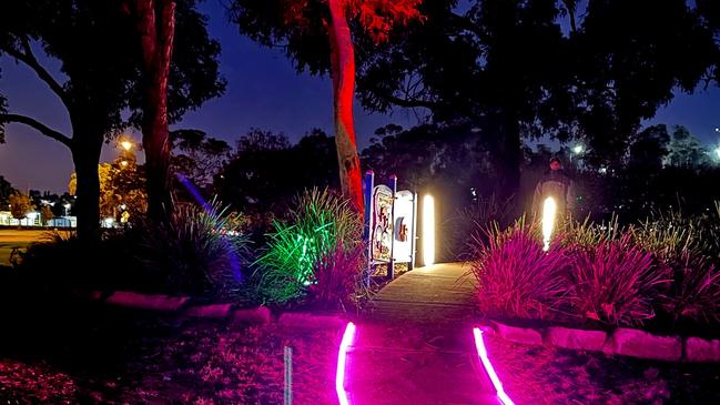 The new Neon Walk. Picture: Campbelltown Council