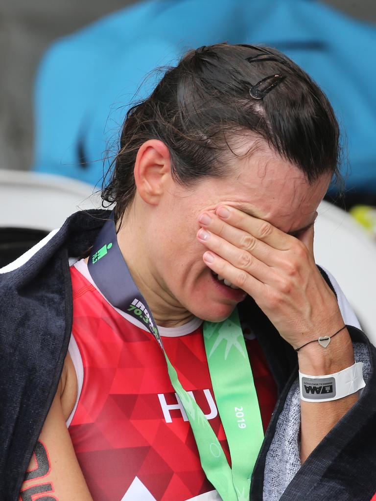 Judit Koronika competes in the Ironman Cairns 70.3 PICTURE: ANNA ROGERS