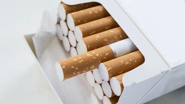 Generic photo of cigarettes. Opened pack full of cigarettes close-up Picture: iStock