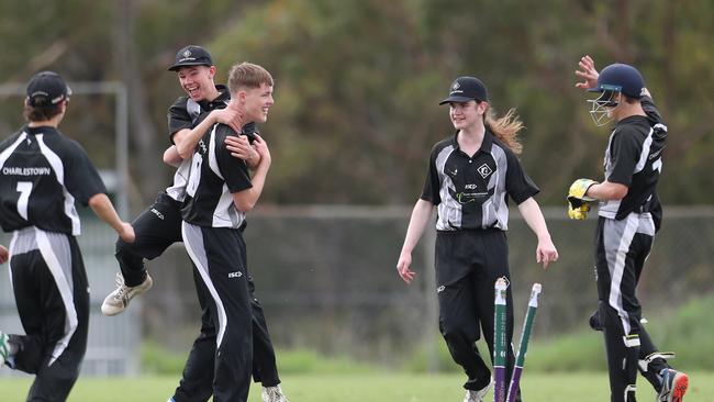 Charlestown pulled off a thrilling final-wicket win against City. Picture: Sue Graham.