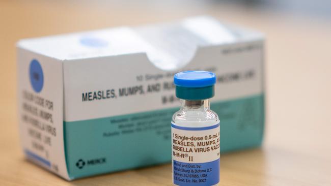 Two doses of the MMR vaccine protects you for life. Picture: AFP