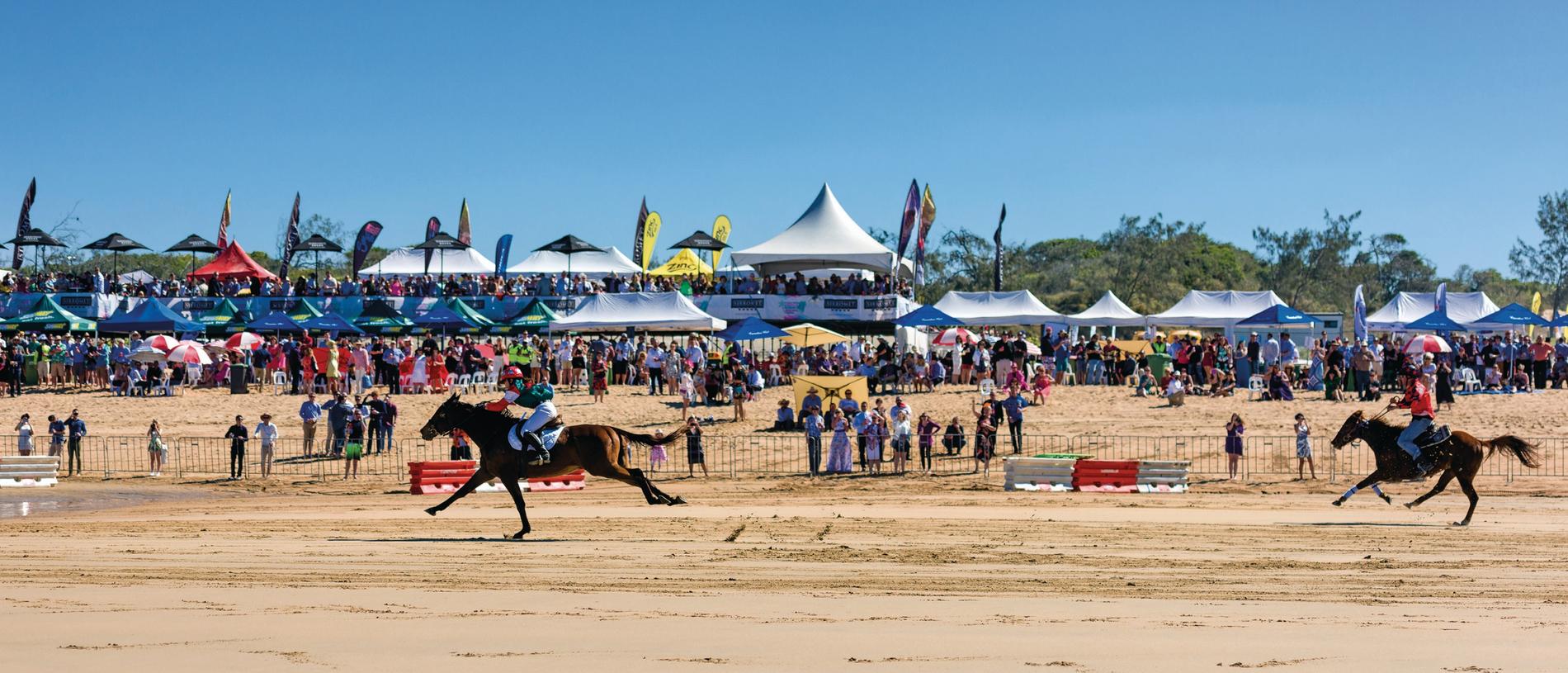 Mackay Beach Horse Races is set to return to Mackay Harbour Beach from June 10-12, 2022. Picture: Contributed