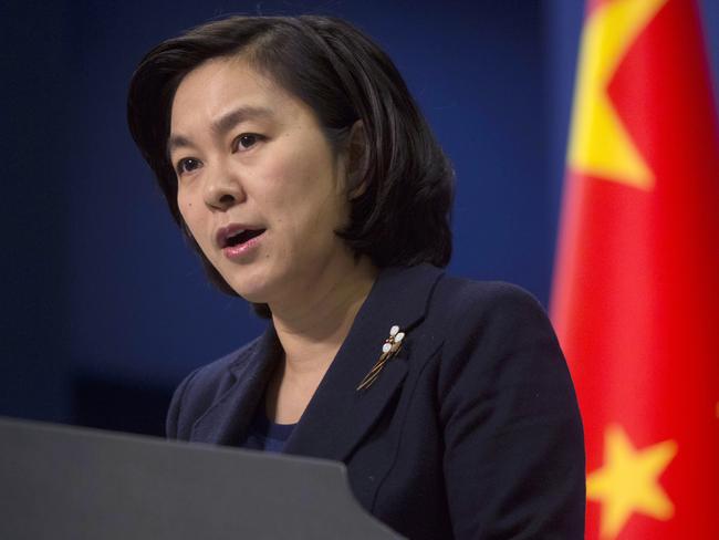 Against the test ... Chinese Foreign Ministry spokeswoman Hua Chunying speaks as North Korea's main ally "firmly opposes" Pyongyang's purported hydrogen bomb test. Picture: AP