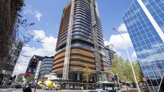 GPT Group’s 32 Smith St tower in Parramatta. Picture: Matthew Vasilescu