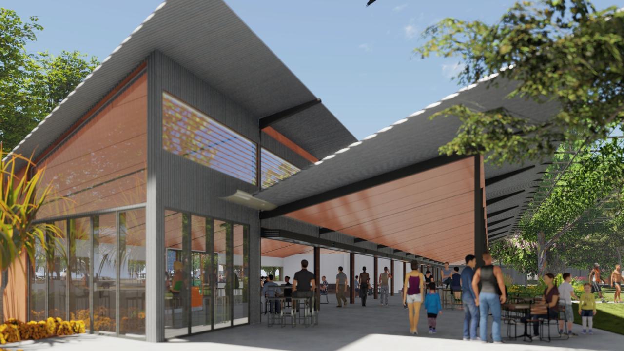 The upgrade to the Casuarina Pool will include space for a restaurant or cafe. Picture: City of Darwin