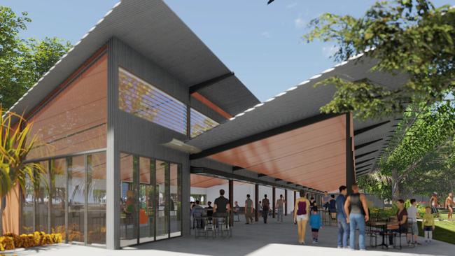 The upgrade to the Casuarina Pool will include space for a restaurant or cafe. Picture: City of Darwin